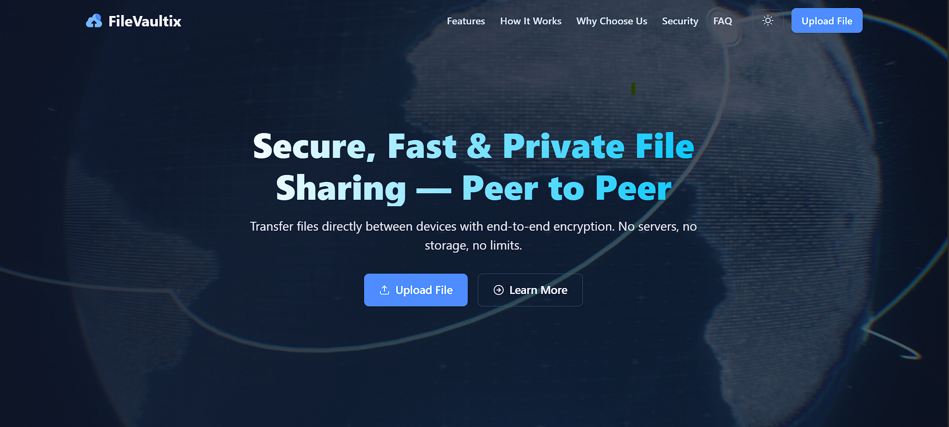 FileVaultix website preview image